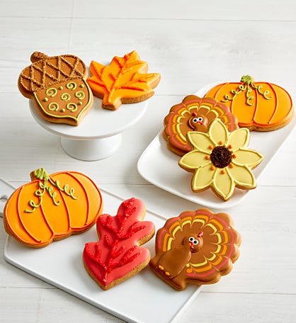 Fall Day Artisan Iced Cookies